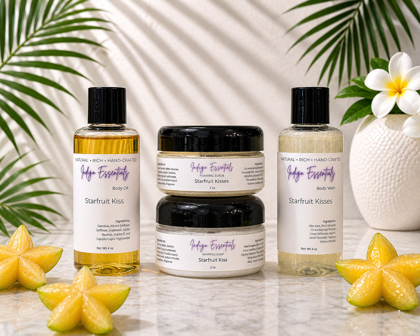 Travel Ready Luxury Skincare Set by Indigo Essentialz Skincare